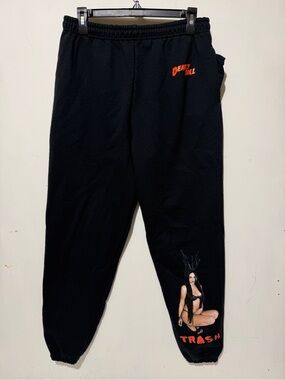 Deadly Doll by Jesse Jo Stark “Trash” Lyric Graphic Sweatpants - Size Medium